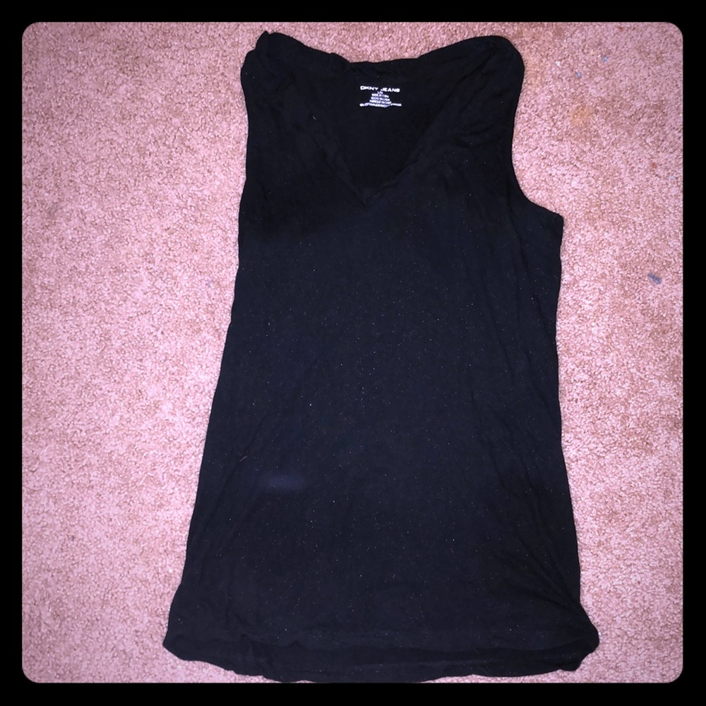 Black sparkly tank top